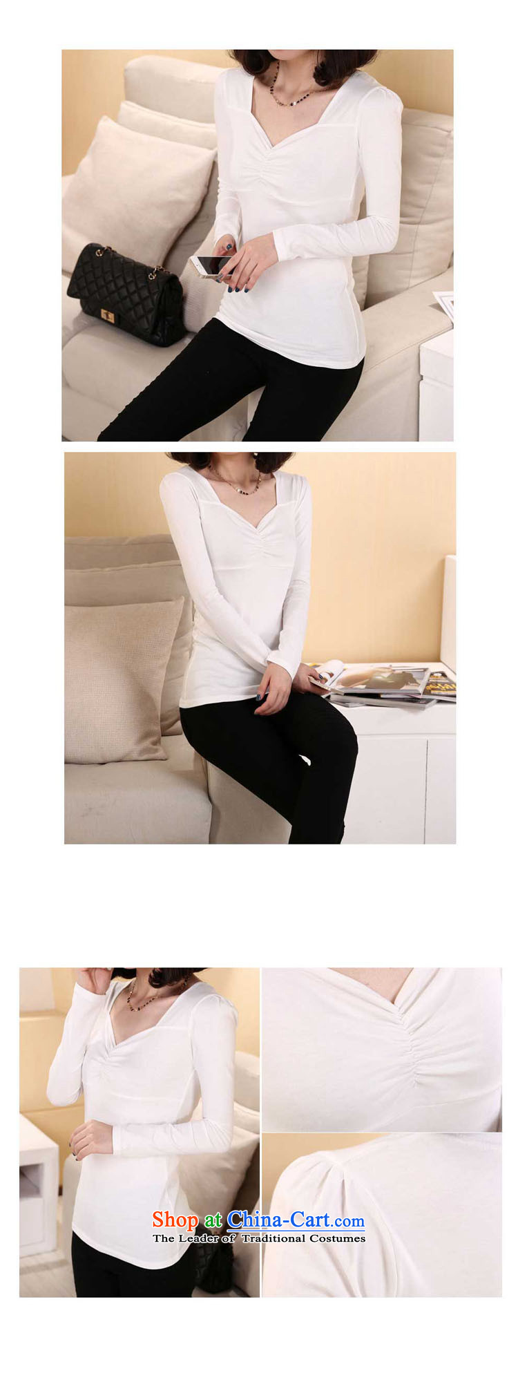 Install the latest Autumn 2015 Zz&ff) to increase the number of women with thick MM200 catty bubble cuff elastic Sau San Graphics V-Neck thin long-sleeved T-shirt female black XXXL picture, prices, brand platters! The elections are supplied in the national character of distribution, so action, buy now enjoy more preferential! As soon as possible.