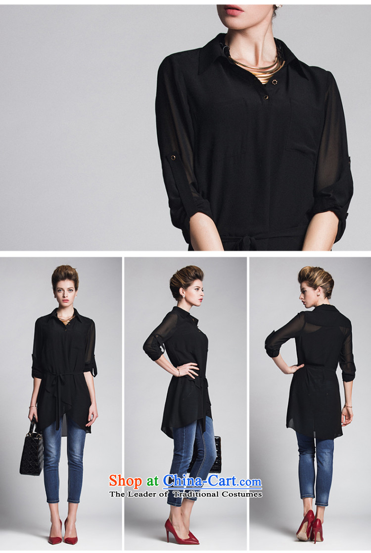 The former Yugoslavia Migdal Code women 2015 Autumn replacing new stylish Korean mm thick solid-colored long-sleeved shirt 951011199  3XL black picture, prices, brand platters! The elections are supplied in the national character of distribution, so action, buy now enjoy more preferential! As soon as possible.