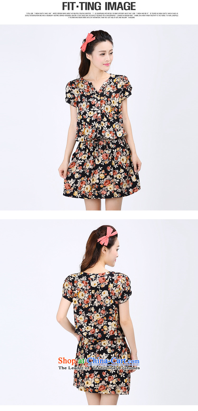 Luo Shani Flower Code women's summer sister to increase focus on people, thick mm video thin dresses 6748 floral 6XL( leisure video picture), thin price, brand platters! The elections are supplied in the national character of distribution, so action, buy now enjoy more preferential! As soon as possible.