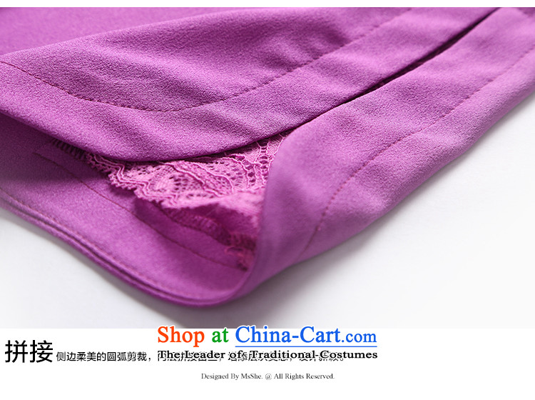 Msshe xl women 2015 new autumn romantic round-neck collar chiffon shirt shirt t-shirt 2623 3XL purple picture, prices, brand platters! The elections are supplied in the national character of distribution, so action, buy now enjoy more preferential! As soon as possible.