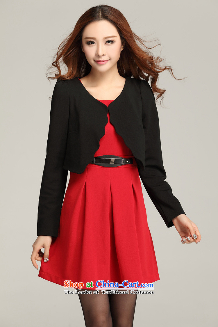 To increase the number of women's centers thick mm autumn new 2015 color plane wave board really two ladies OL dresses black skirt 3XL 155-170 catty picture, prices, brand platters! The elections are supplied in the national character of distribution, so action, buy now enjoy more preferential! As soon as possible.
