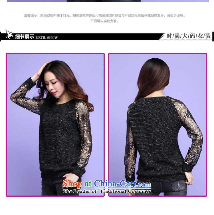 Gigi Lai to optimize m xl female new autumn T-shirts, knitting knitted T-shirt color T-shirt thick mm long-sleeved shirt, forming the lace graphics clothed autumn thin c.o.d. black 4XL recommendations 165 to 195 catties picture, prices, brand platters! The elections are supplied in the national character of distribution, so action, buy now enjoy more preferential! As soon as possible.