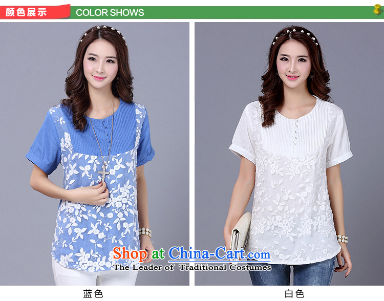 The lymalon lehmann thick, Hin thin 2015 spring/summer load new Korean version of fat mm larger female loose short-sleeved T-shirt 1606 Blue XL Photo, prices, brand platters! The elections are supplied in the national character of distribution, so action, buy now enjoy more preferential! As soon as possible.