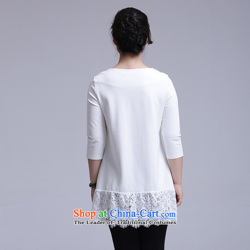 Contact us for Celeron Women 2015 Spring New Products thick mm xl to leisure lace knitted dresses white envelope of the M race 651101020-mi (ceramide) , , , shopping on the Internet