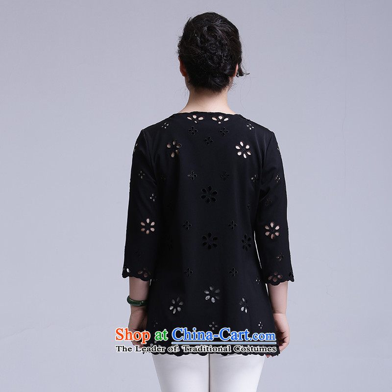 2015 Fall/Winter Collections for larger female Korean jacket to xl wind jacket girl in long thick woman video thin, long-sleeved cardigan engraving Knitted Shirt Black M race contact us (ceramide) , , , shopping on the Internet