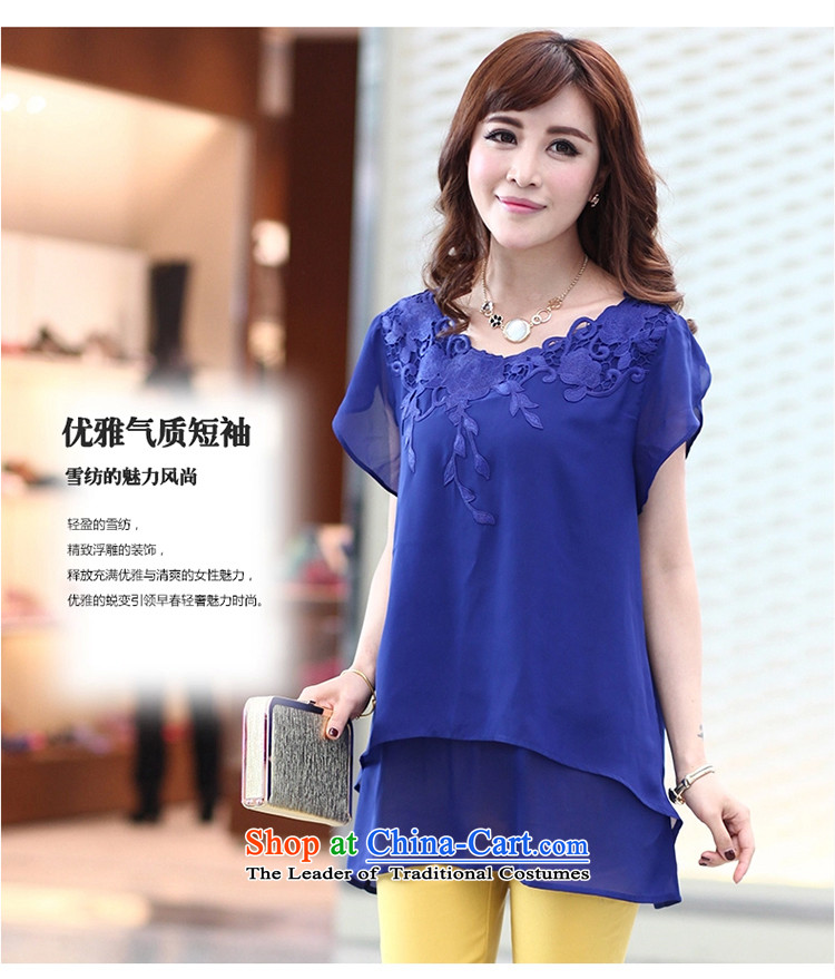 The lymalon lehmann spring and summer 2015 New Product Code women thick sister loose T-shirt niba embroidered edge chiffon Netherlands 1314 Blue XL Photo, prices, brand platters! The elections are supplied in the national character of distribution, so action, buy now enjoy more preferential! As soon as possible.