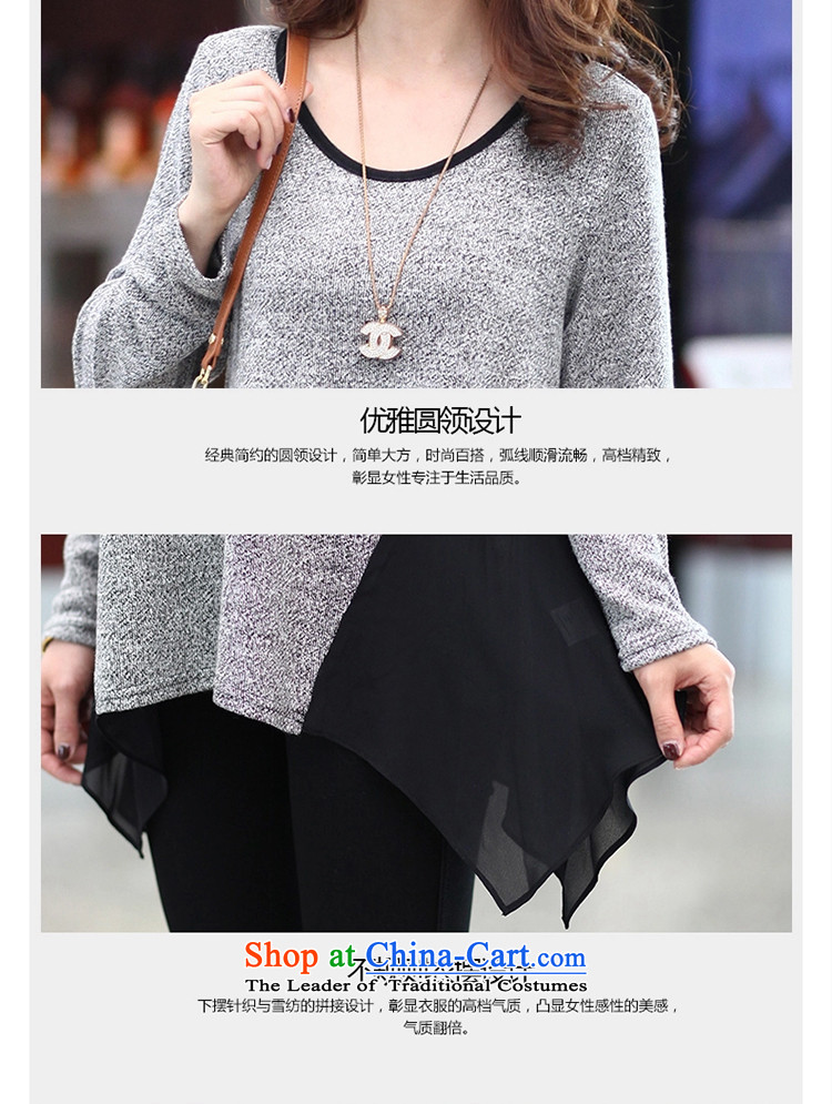 The lymalon lehmann autumn 2015 new product version of large Korean women's long sleeve loose code version of cotton T-shirt leisure compassionate 2819 gray 5XL picture, prices, brand platters! The elections are supplied in the national character of distribution, so action, buy now enjoy more preferential! As soon as possible.
