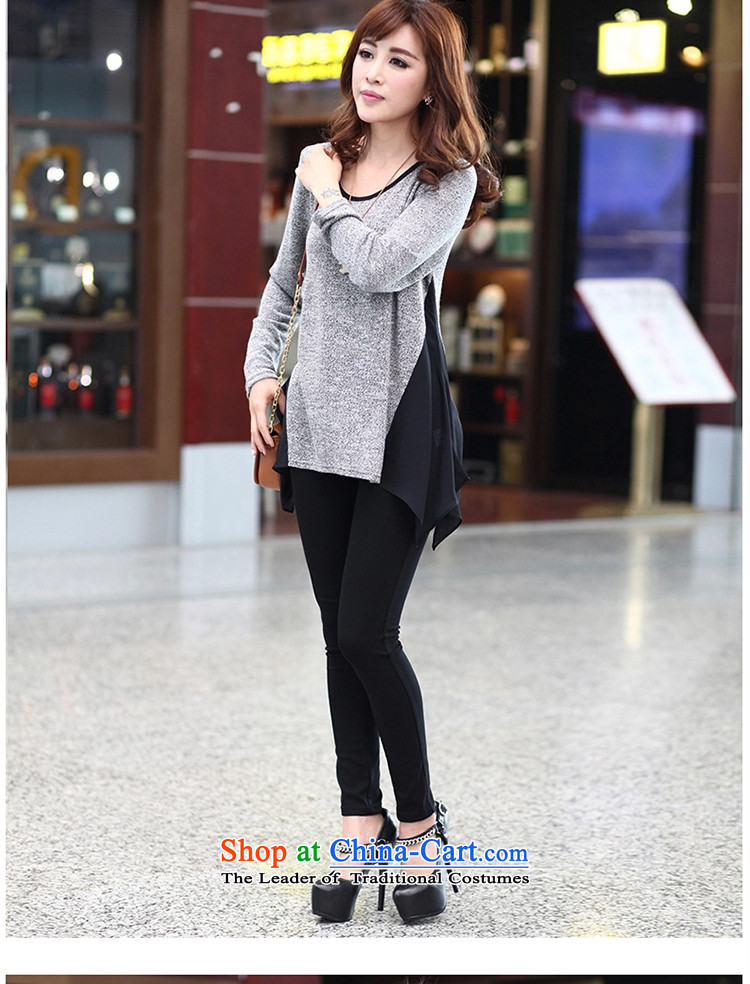 The lymalon lehmann autumn 2015 new product version of large Korean women's long sleeve loose code version of cotton T-shirt leisure compassionate 2819 gray 5XL picture, prices, brand platters! The elections are supplied in the national character of distribution, so action, buy now enjoy more preferential! As soon as possible.