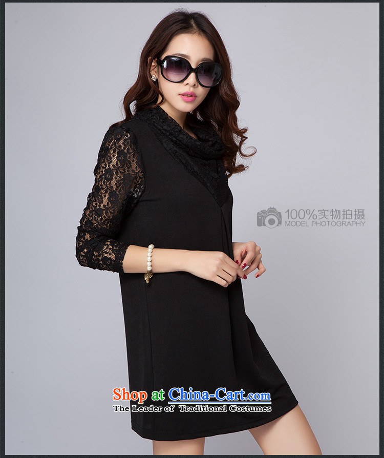Szili Clinton larger female spring 2015 new thick mm trendy licensing temperament lace stitching long-sleeved dresses ad to Sau San video thin Korean skirt he wine red L picture, prices, brand platters! The elections are supplied in the national character of distribution, so action, buy now enjoy more preferential! As soon as possible.