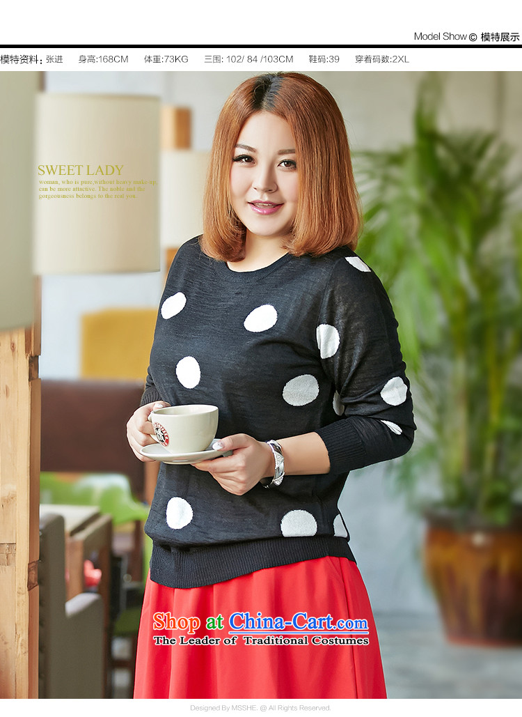 Maximum number of ladies' knitted sweaters black spots 3XL shirt picture, prices, brand platters! The elections are supplied in the national character of distribution, so action, buy now enjoy more preferential! As soon as possible.