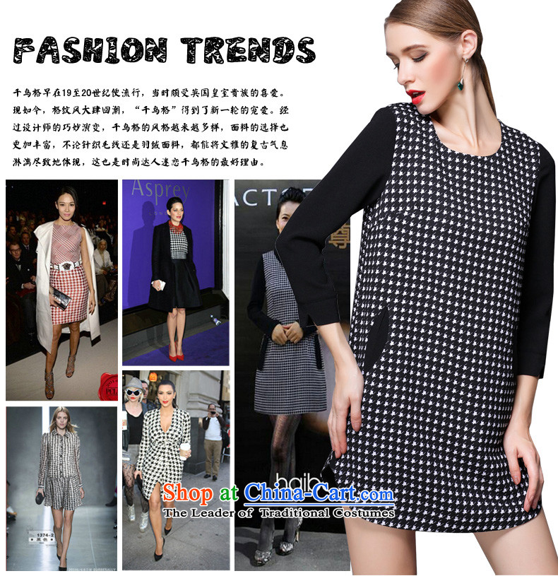 Of the Yucca honey xl thick MM THIN autumn replacing large video code women stitching chidori grid dresses ZZ1812 picture color 3XL(150 catty - 164 catties wearing) Picture, prices, brand platters! The elections are supplied in the national character of distribution, so action, buy now enjoy more preferential! As soon as possible.