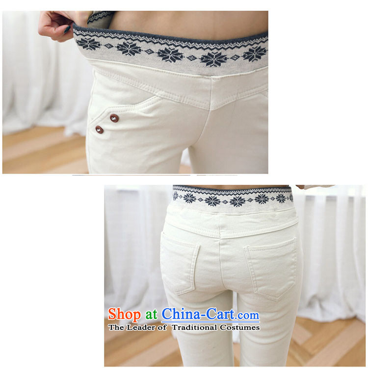 Install the latest Autumn 2015 Zz&ff) to increase the number of female 200MM thick Korean catty elastic waist Fat MM larger female white XXXL jeans pictures, prices, brand platters! The elections are supplied in the national character of distribution, so action, buy now enjoy more preferential! As soon as possible.