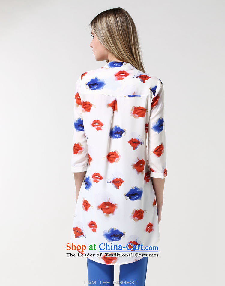 Rui Mei to to increase women's code 2015 Autumn new liberal, Large Stamp 7 in long-sleeved shirt with white XXXXXL 1880 picture, prices, brand platters! The elections are supplied in the national character of distribution, so action, buy now enjoy more preferential! As soon as possible.