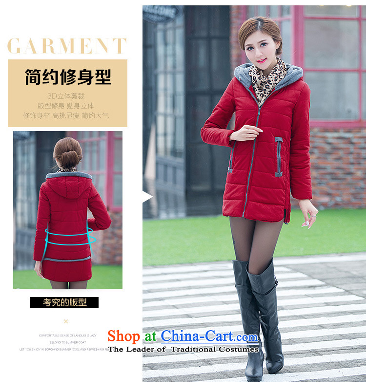 Of autumn and winter new larger women to increase expertise in the countrysides mm long thin cotton robe jacket graphics thick cotton coat pocket with Cap 8608 female Orange Red 2XL Photo, prices, brand platters! The elections are supplied in the national character of distribution, so action, buy now enjoy more preferential! As soon as possible.