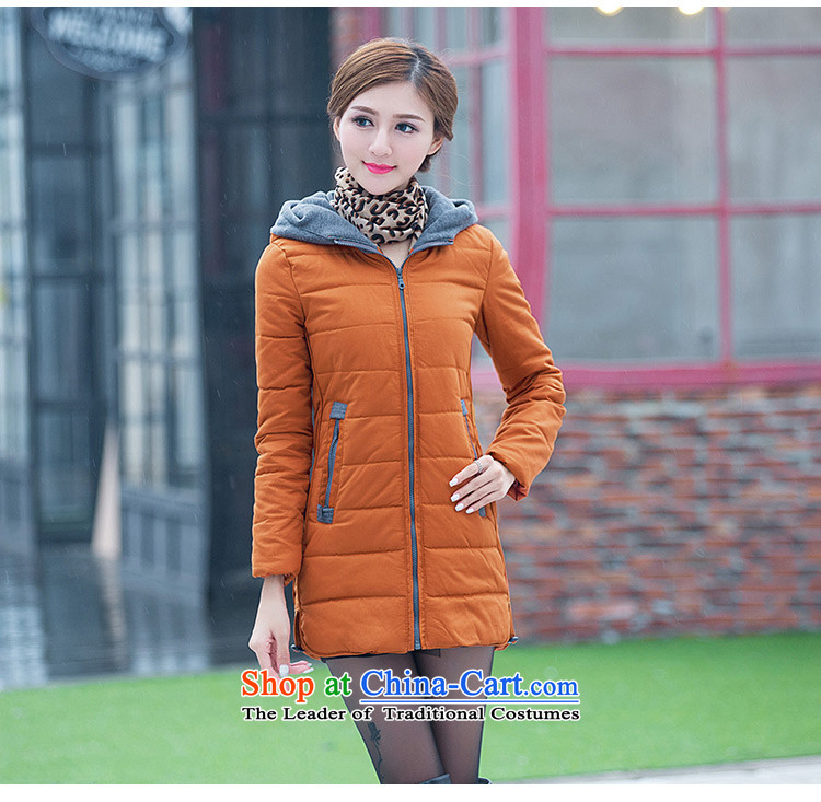 Of autumn and winter new larger women to increase expertise in the countrysides mm long thin cotton robe jacket graphics thick cotton coat pocket with Cap 8608 female Orange Red 2XL Photo, prices, brand platters! The elections are supplied in the national character of distribution, so action, buy now enjoy more preferential! As soon as possible.