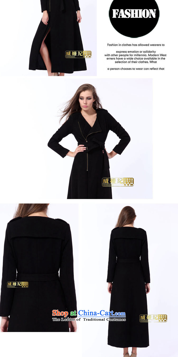 Wei Ya Ji /verragee western style temperament video thin-long, the auricle gross wool coat?? jacket for larger female t3950 black M picture, prices, brand platters! The elections are supplied in the national character of distribution, so action, buy now enjoy more preferential! As soon as possible.