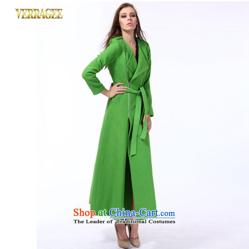 Wei Ya Ji /verragee western style temperament video thin-long, the auricle gross wool coat?? jacket for larger female t3950 black M Wei Ya Ji (verragee) , , , shopping on the Internet