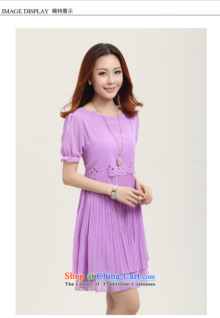2015 Summer Zz&ff new xl women's dresses chiffon extra loose video thin thick MM female purple (7 cuff), prices, picture XXL brand platters! The elections are supplied in the national character of distribution, so action, buy now enjoy more preferential! As soon as possible.