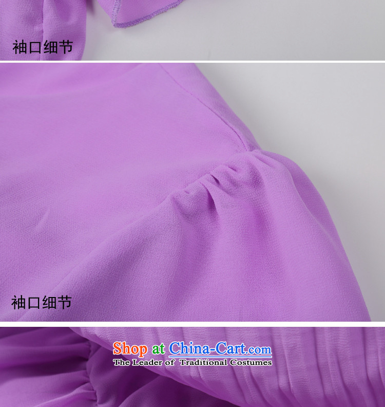 2015 Summer Zz&ff new xl women's dresses chiffon extra loose video thin thick MM female purple (7 cuff), prices, picture XXL brand platters! The elections are supplied in the national character of distribution, so action, buy now enjoy more preferential! As soon as possible.