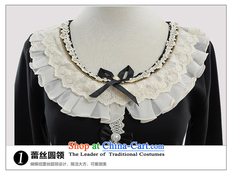 Optimize m Gigi Lai C.O.D. package mail 2015 thick mm spring lace Pearl Bow Tie Ladies leave two part to xl dresses XXXXL black 2XL Photo, prices, brand platters! The elections are supplied in the national character of distribution, so action, buy now enjoy more preferential! As soon as possible.