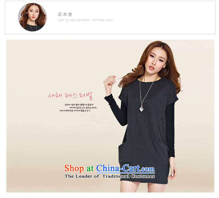 The Fik Owen larger female spring new connected main two kits loose, Hin thin, thick dark gray XXXXL skirts pictures, prices, brand platters! The elections are supplied in the national character of distribution, so action, buy now enjoy more preferential! As soon as possible.