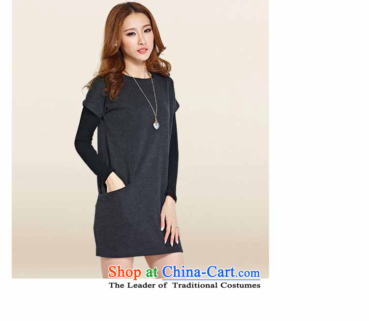 The Fik Owen larger female spring new connected main two kits loose, Hin thin, thick dark gray XXXXL skirts pictures, prices, brand platters! The elections are supplied in the national character of distribution, so action, buy now enjoy more preferential! As soon as possible.