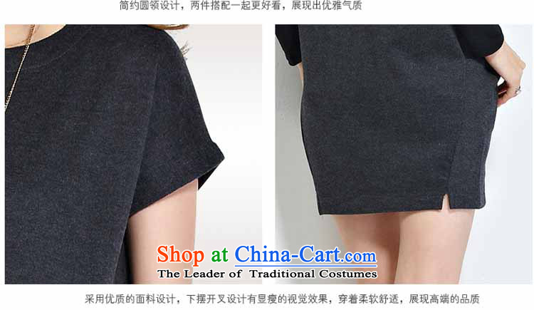 The Fik Owen larger female spring new connected main two kits loose, Hin thin, thick dark gray XXXXL skirts pictures, prices, brand platters! The elections are supplied in the national character of distribution, so action, buy now enjoy more preferential! As soon as possible.