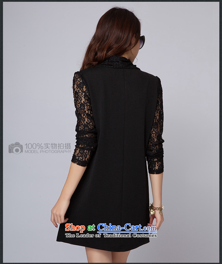  Large ZORMO women fall inside lace stitching long-sleeved dresses thick mm spring and autumn, forming the basis for larger apron skirt black XXXL 145-160 catty picture, prices, brand platters! The elections are supplied in the national character of distribution, so action, buy now enjoy more preferential! As soon as possible.