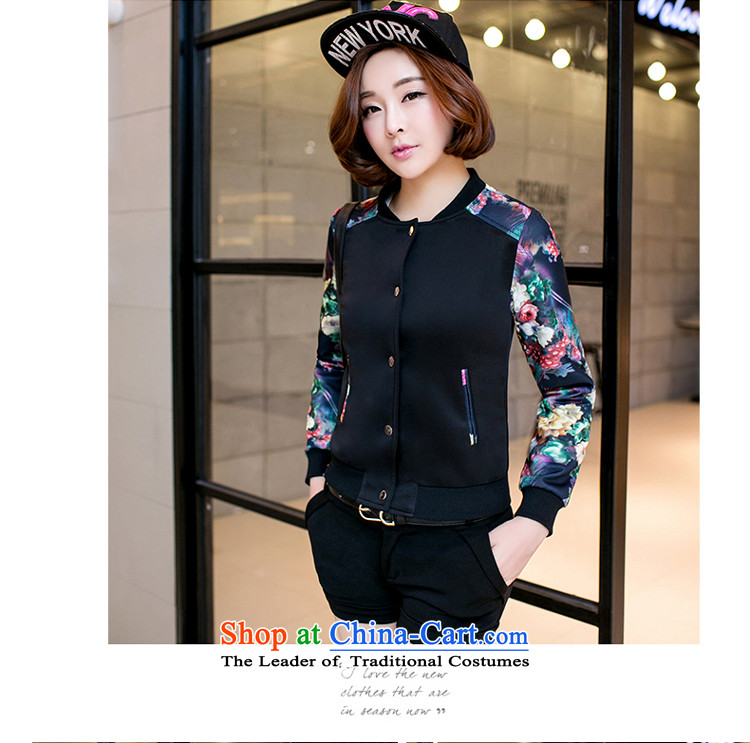 The Doi larger women during the spring and autumn jacket thick sister 2015 New Product Version Korea Stamp to increase thin 200 catties casual jacket female black 4XL( 170-195) recommendations picture, prices, brand platters! The elections are supplied in the national character of distribution, so action, buy now enjoy more preferential! As soon as possible.