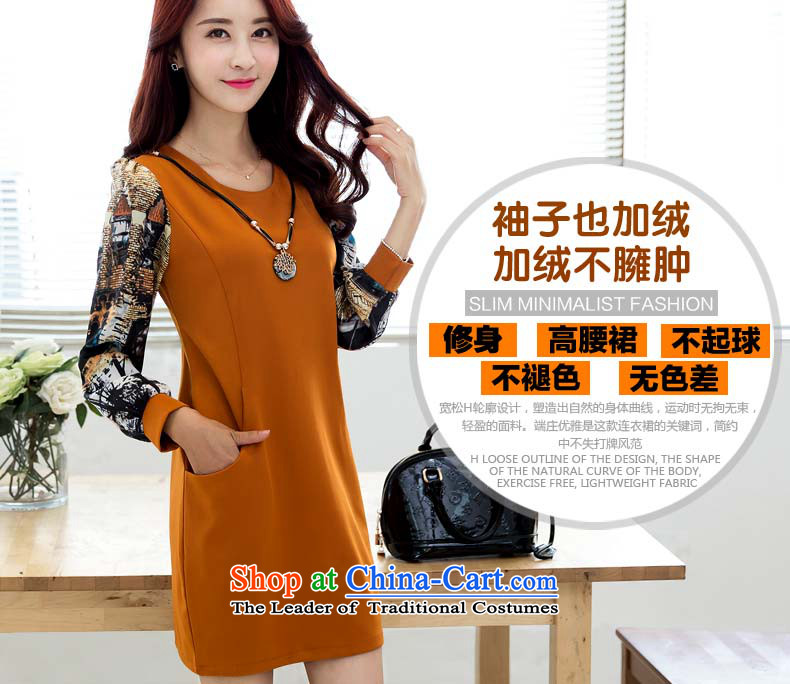 Hoda Badran (DAILASS poem Lin) 2015 Autumn new Korean version of large numbers of female add solid thick wool dresses winter QY1040 ORANGE L picture, prices, brand platters! The elections are supplied in the national character of distribution, so action, buy now enjoy more preferential! As soon as possible.