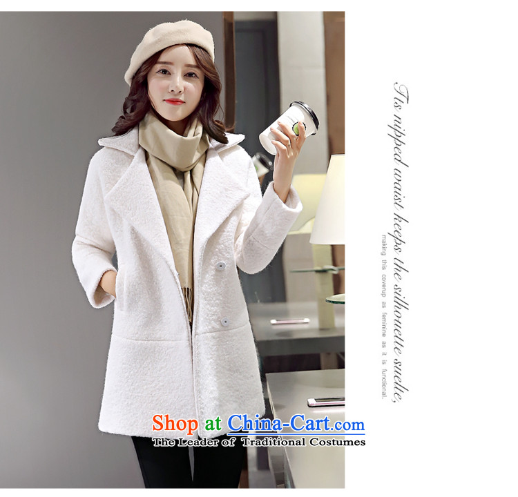 On Gross? female jacket Van Gogh 2015 autumn and winter new Korean citizenry in thick long Sau San gross coats female 1566 meters? White M(105-120 catty) Picture, prices, brand platters! The elections are supplied in the national character of distribution, so action, buy now enjoy more preferential! As soon as possible.