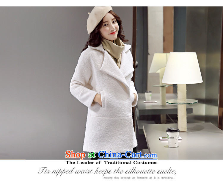 On Gross? female jacket Van Gogh 2015 autumn and winter new Korean citizenry in thick long Sau San gross coats female 1566 meters? White M(105-120 catty) Picture, prices, brand platters! The elections are supplied in the national character of distribution, so action, buy now enjoy more preferential! As soon as possible.