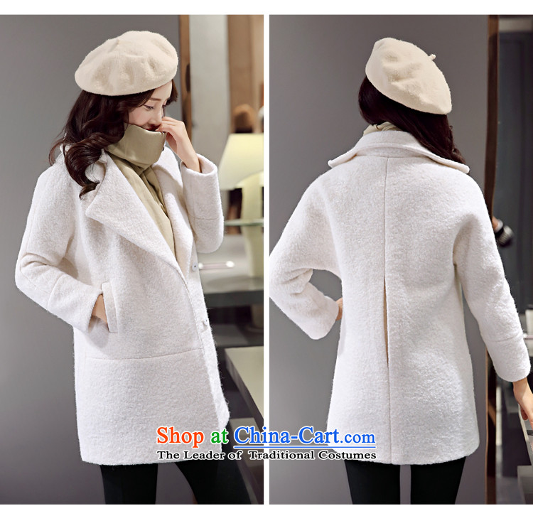 On Gross? female jacket Van Gogh 2015 autumn and winter new Korean citizenry in thick long Sau San gross coats female 1566 meters? White M(105-120 catty) Picture, prices, brand platters! The elections are supplied in the national character of distribution, so action, buy now enjoy more preferential! As soon as possible.