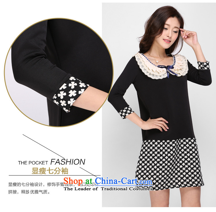 Shani flower lo xl women 2015 mm thick load new video autumn thin long-sleeved dolls Sau San collar 0001 Black 5XL( spring new products) Picture, prices, brand platters! The elections are supplied in the national character of distribution, so action, buy now enjoy more preferential! As soon as possible.