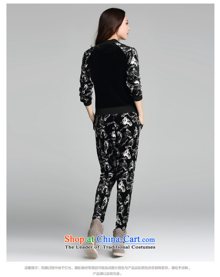 Indulge in fall and winter thick sister to xl ladies casual kit sweater girl loose video thin velvet two kits sports wear black 4XL Photo, prices, brand platters! The elections are supplied in the national character of distribution, so action, buy now enjoy more preferential! As soon as possible.