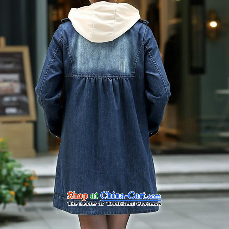 3 new spring and autumn 2015 rock loaded Western Wind extra large king chest code women cowboy jacket coat DM992 Denim blue cap S, Three Rock , , , shopping on the Internet