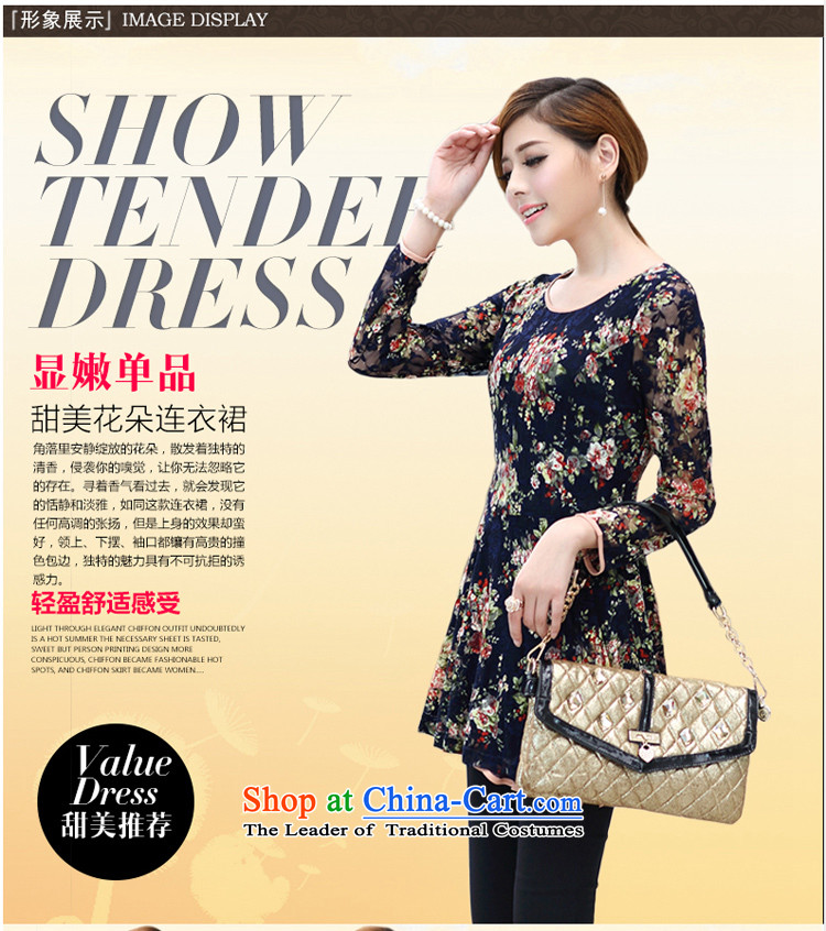 Rui Mei to to increase women's code 2015 spring loaded thick, Hin thin middle-aged moms replacing forming the lace stamp long-sleeved dresses S2656 SUIT XXXL picture, prices, brand platters! The elections are supplied in the national character of distribution, so action, buy now enjoy more preferential! As soon as possible.