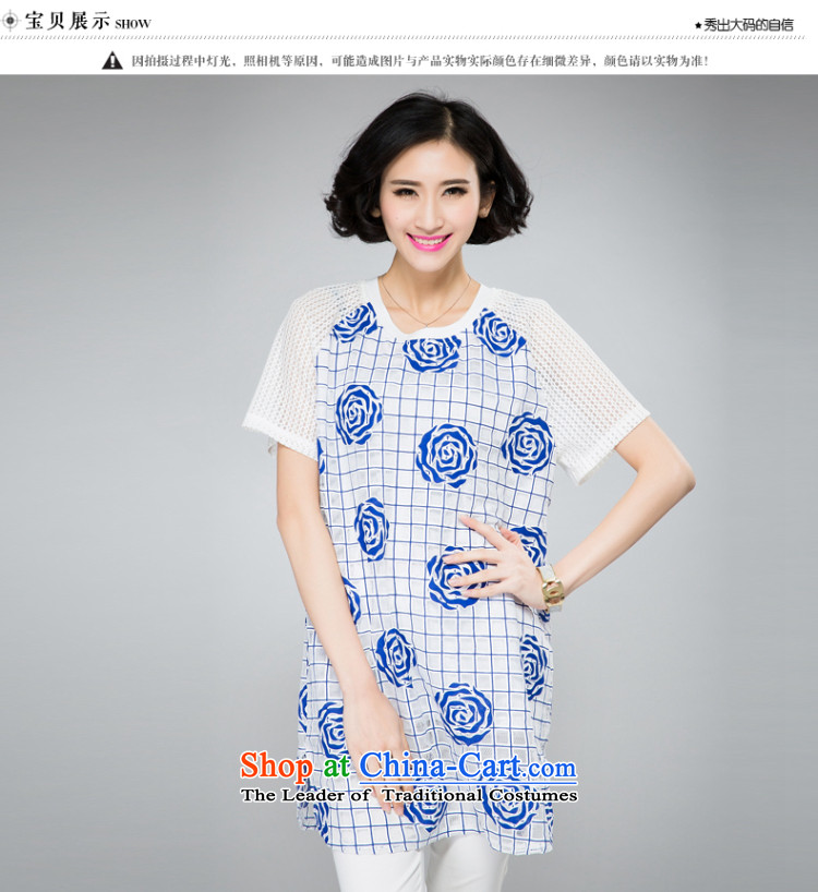 The Eternal Soo-To increase the number of women in the long summer 2015, t-shirts, Hin thick thin thick Korean version of the new SISTER rose blossoms relaxd stylish round-neck blue XL Photo, prices, brand platters! The elections are supplied in the national character of distribution, so action, buy now enjoy more preferential! As soon as possible.
