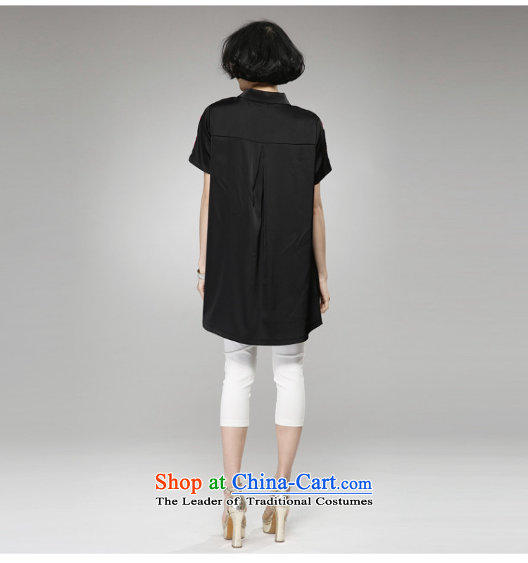 The Eternal-soo to xl ladies casual shirts in the spring and summer of 2015, the sister trendy new) thick thick, Hin in thin long loose knocked-color printing black shirt Flip 4XL Photo, prices, brand platters! The elections are supplied in the national character of distribution, so action, buy now enjoy more preferential! As soon as possible.