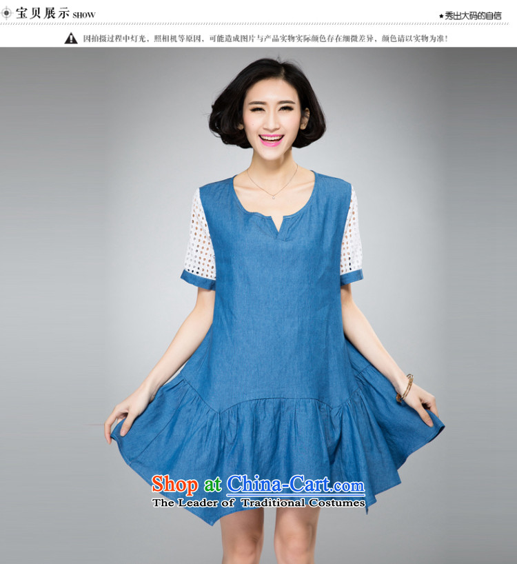 The Eternal-soo to xl women's dresses thick sister 2015 Summer new product expertise, Hin thick mm thin, stylish cowboy Korean sweet skirt light blue jeans 2XL Photo, prices, brand platters! The elections are supplied in the national character of distribution, so action, buy now enjoy more preferential! As soon as possible.