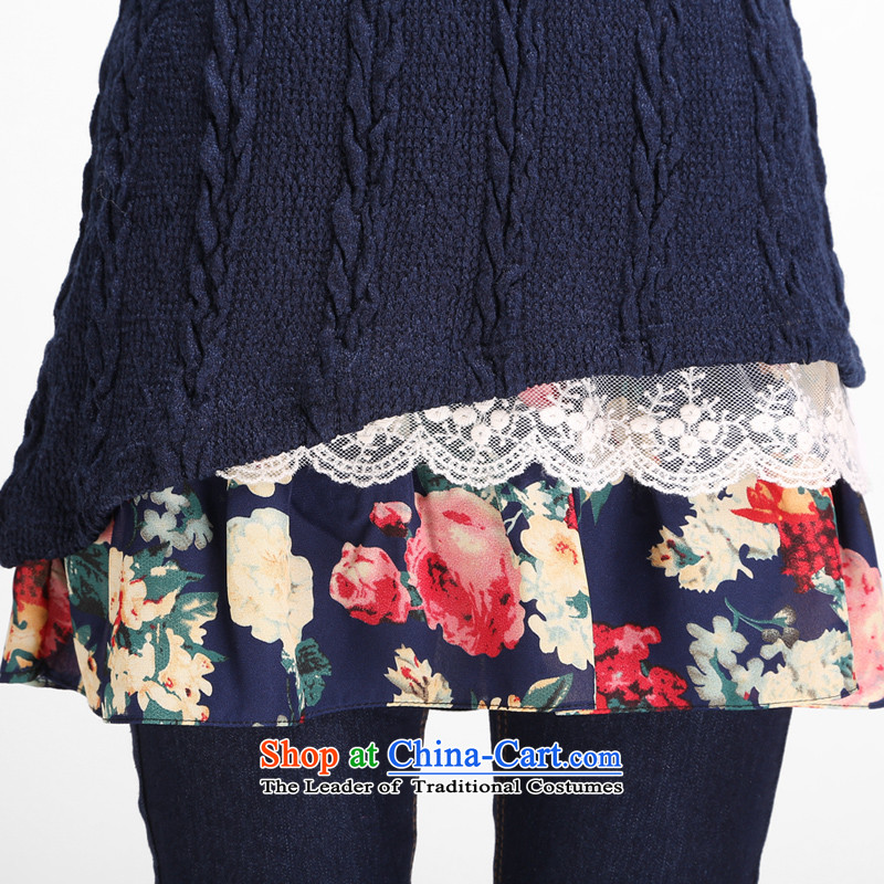 Luo Shani flower code women for winter dresses to xl Korean people video thin, thick sweater thick mm long TEE 76-7814 E.Elimination of dark blue 4XL( recommendations about 160), Shani flower dressed in Luanda (D'oro) sogni shopping on the Internet has been pressed.