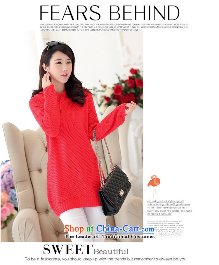 Jade Spring 2015 9Yi new product version of the girl who decorated in Korea graphics kit in the header of the thin long knitting sweater, light sweater, forming the women are Code Red Picture, prices, brand platters! The elections are supplied in the national character of distribution, so action, buy now enjoy more preferential! As soon as possible.