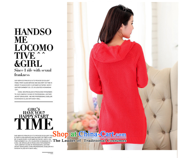 Jade Spring 2015 9Yi new product version of the girl who decorated in Korea graphics kit in the header of the thin long knitting sweater, light sweater, forming the women are Code Red Picture, prices, brand platters! The elections are supplied in the national character of distribution, so action, buy now enjoy more preferential! As soon as possible.