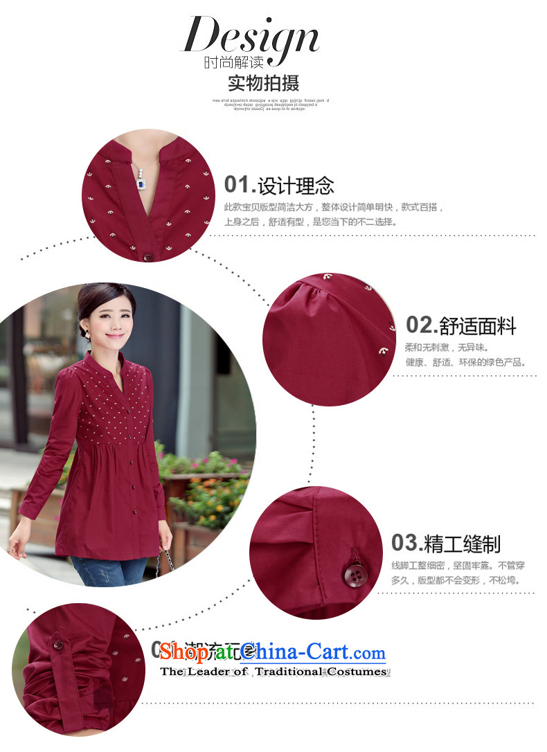Connie Doi 2015 Autumn on large women to increase load autumn shirt  y6001 shirts blue 3XL picture, prices, brand platters! The elections are supplied in the national character of distribution, so action, buy now enjoy more preferential! As soon as possible.