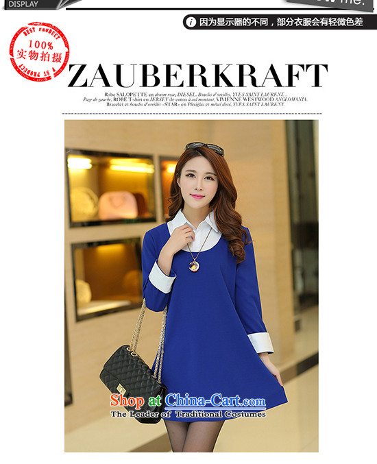 Large YILISA Women 2015 new spring Korean loose video thin dresses thick mm spring and summer stylish shirt W9509 t-shirt 5XL Blue Photo, prices, brand platters! The elections are supplied in the national character of distribution, so action, buy now enjoy more preferential! As soon as possible.