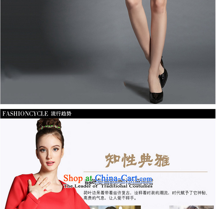 Replace, Hin thick zhuangting ting thin 2015 autumn large new women's high-end to increase expertise western sister dresses 1818 Red XXXL picture, prices, brand platters! The elections are supplied in the national character of distribution, so action, buy now enjoy more preferential! As soon as possible.
