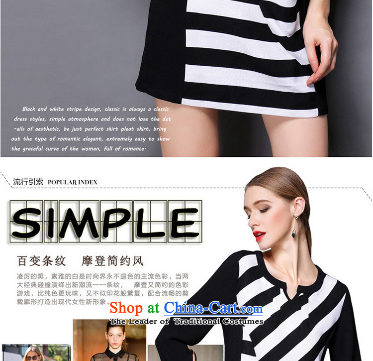 Replace, Hin thick zhuangting ting thin 2015 autumn large new women's high-end to increase expertise western sister dresses XXXL black and white photo 1811, prices, brand platters! The elections are supplied in the national character of distribution, so action, buy now enjoy more preferential! As soon as possible.