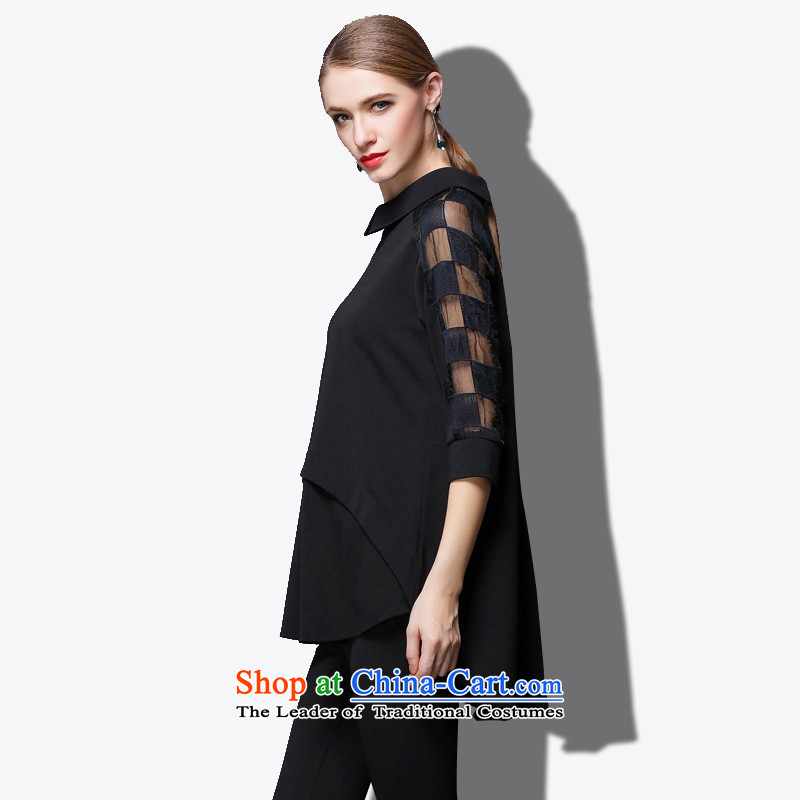 Replace, Hin thick zhuangting ting thin 2015 autumn large new women's high-end to increase expertise western sister dresses 1800 Black XXXL, boxed-ting (zhuangting) , , , shopping on the Internet