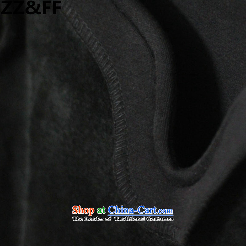 2015 Autumn and winter Zz&ff New Sau San plus forming the Netherlands Korean lint-free video thin thick warm long-sleeved T-shirt, sexy female pure color T-shirts black XL,ZZ&FF,,, V shopping on the Internet