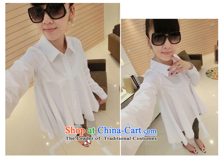 Arthur magic yi 2015 autumn, the major new code Women Korean lapel single row detained shirt, large relaxd female white XL Photo shirt, prices, brand platters! The elections are supplied in the national character of distribution, so action, buy now enjoy more preferential! As soon as possible.